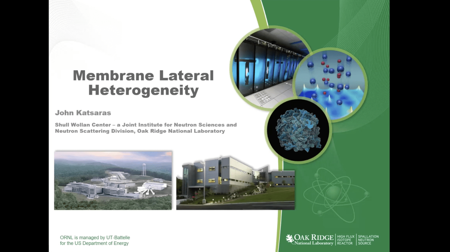 VIDEO - SWEDNESS/LINXS PhD school on Life Science and Biomaterials - Membrane lateral heterogeneity with John Katsaras