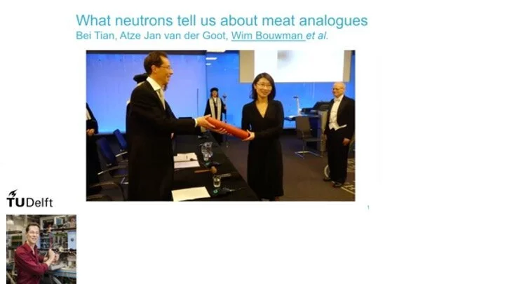 VIDEO - Northern Lights on Food II workshop - What neutrons tell us about meat analogues with Wim Bouwman