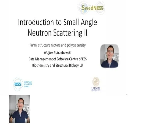 VIDEO - SWEDNESS/LINXS Doctoral course on SANS - Introduction to Small Angle Neutron Scattering II with Wojciech Potrzebowski