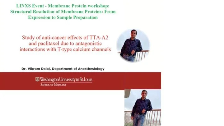VIDEO - Membrane Protein workshop - Study of anti-cancer effects of TTA-A2 and paclitaxel due to antagonistic interactions with T-type calcium channels with Vikram Dalal, Washington University