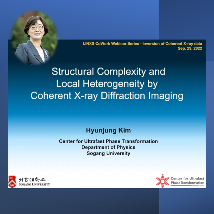 VIDEO - CoWork series - Structural Complexity and Local Heterogeneity by Coherent X-ray Diffraction Imaging, with Hyunjung Kim