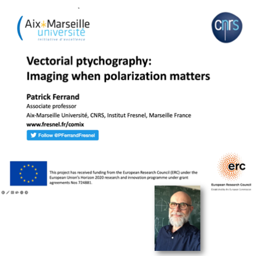 VIDEO - Vectorial ptychography: Imaging when polarization matters - Patrick Ferrand