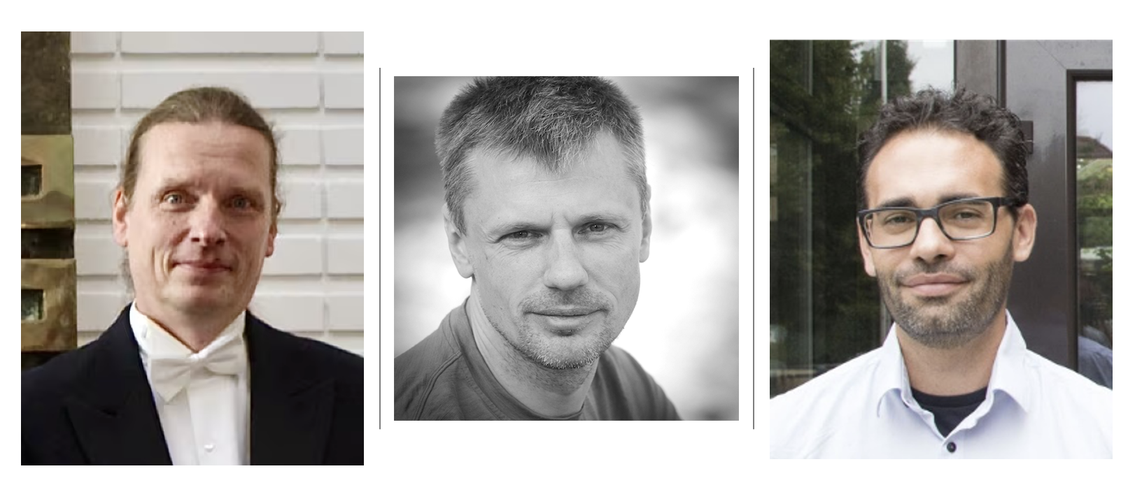 Three men: Petri Kursula, Mikael Lund and Pablo Villanueva Perez.