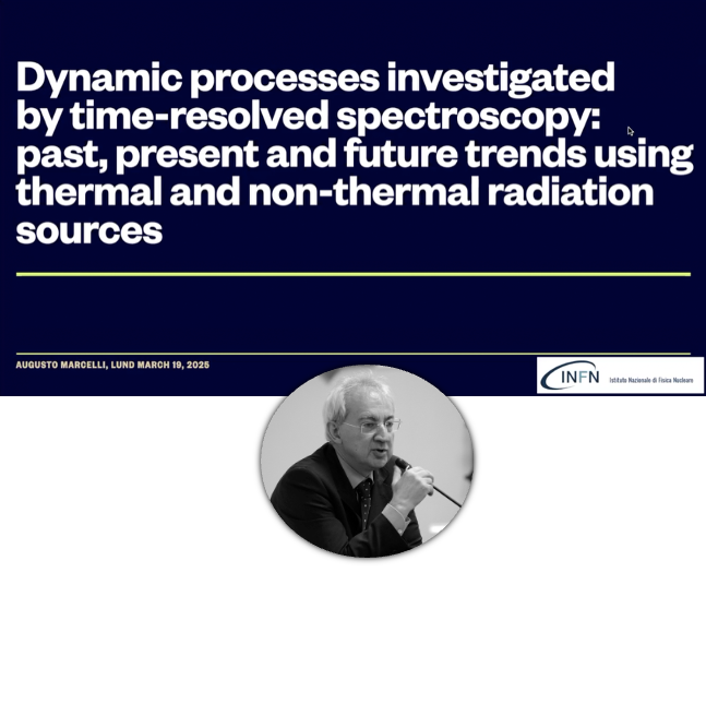 LINXS Guest Seminar: Dynamic processes investigated by time-resolved spectroscopy: past, present and future trends using thermal and non-thermal radiation sources with Augusto Marcelli