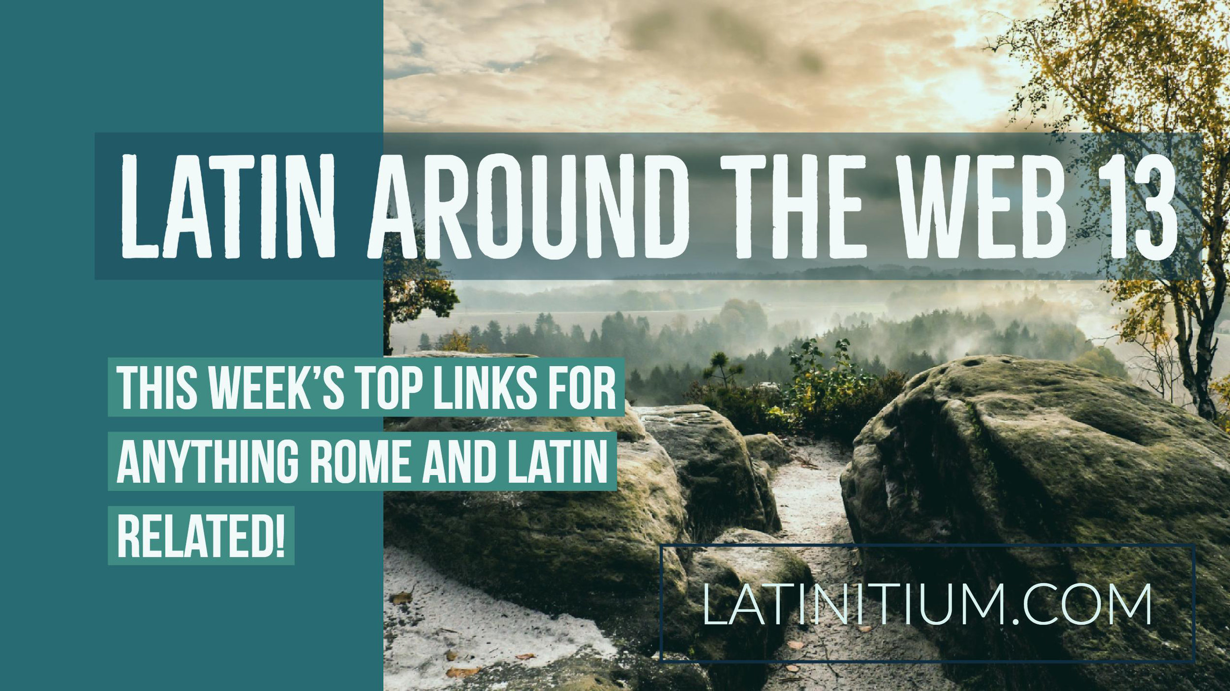 This week's news regarding Latin and Rome, articles, resources for learning Latin. Every week on latinitium.com