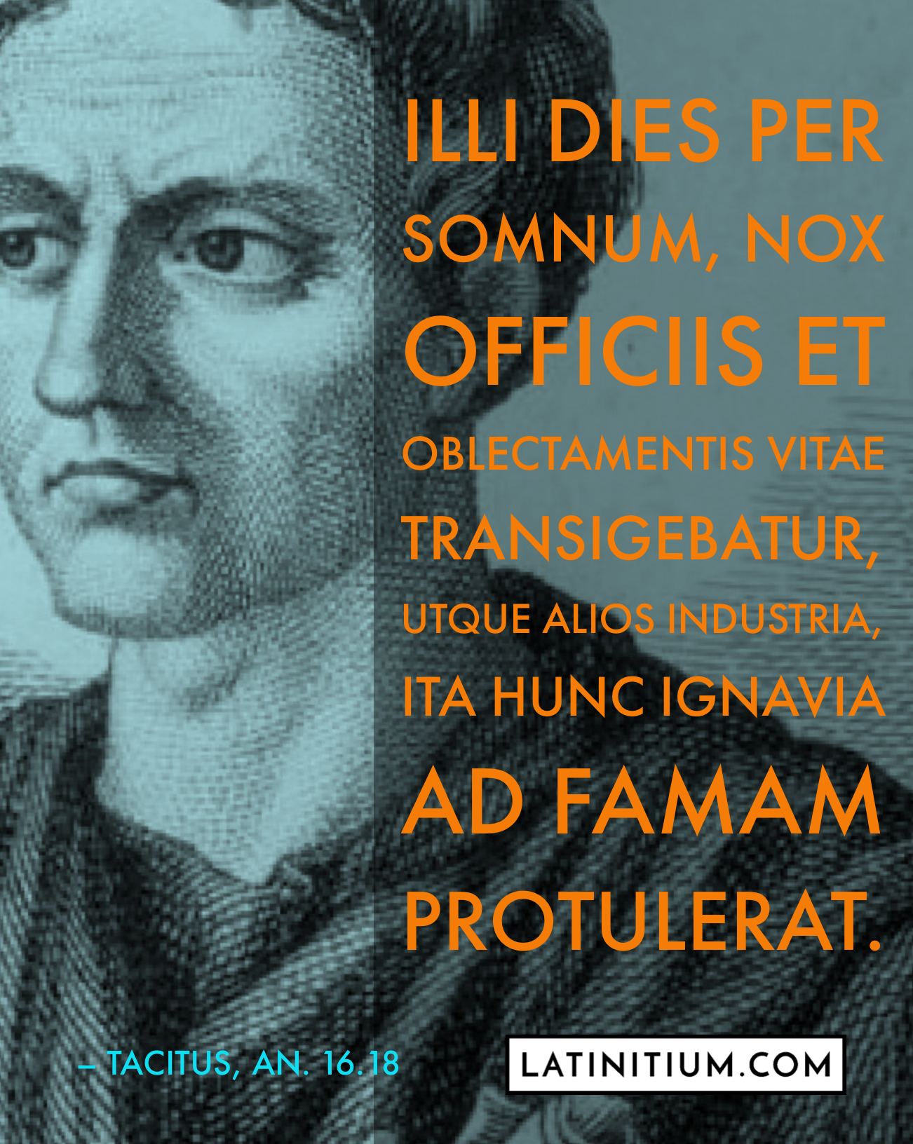 Latin quote about Petronius.