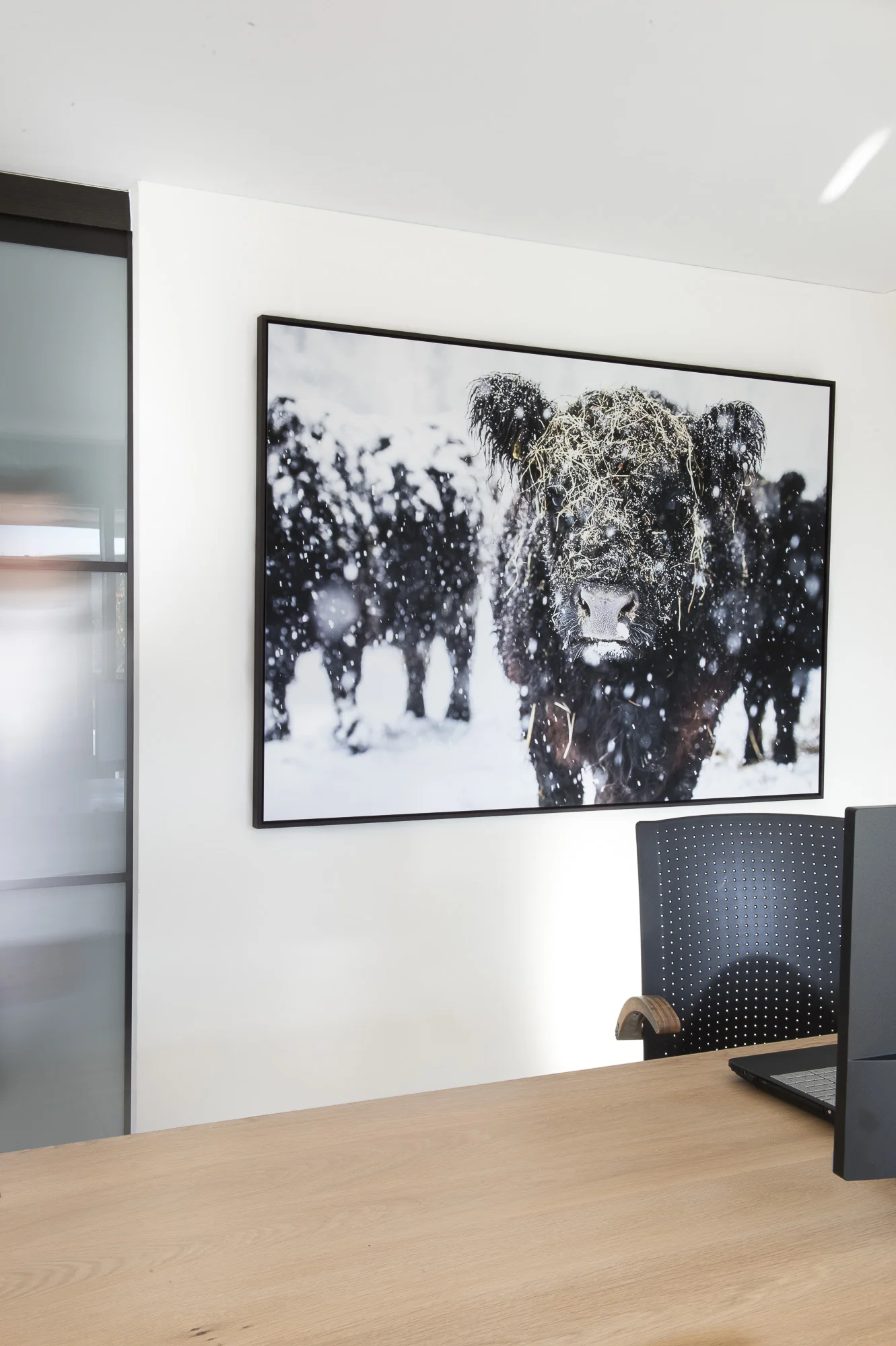 Leila 3/10, fine art print 120cm x 180cm , Schattenfugenrahmen wenge