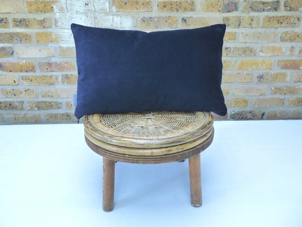 navy rectangle cushion
