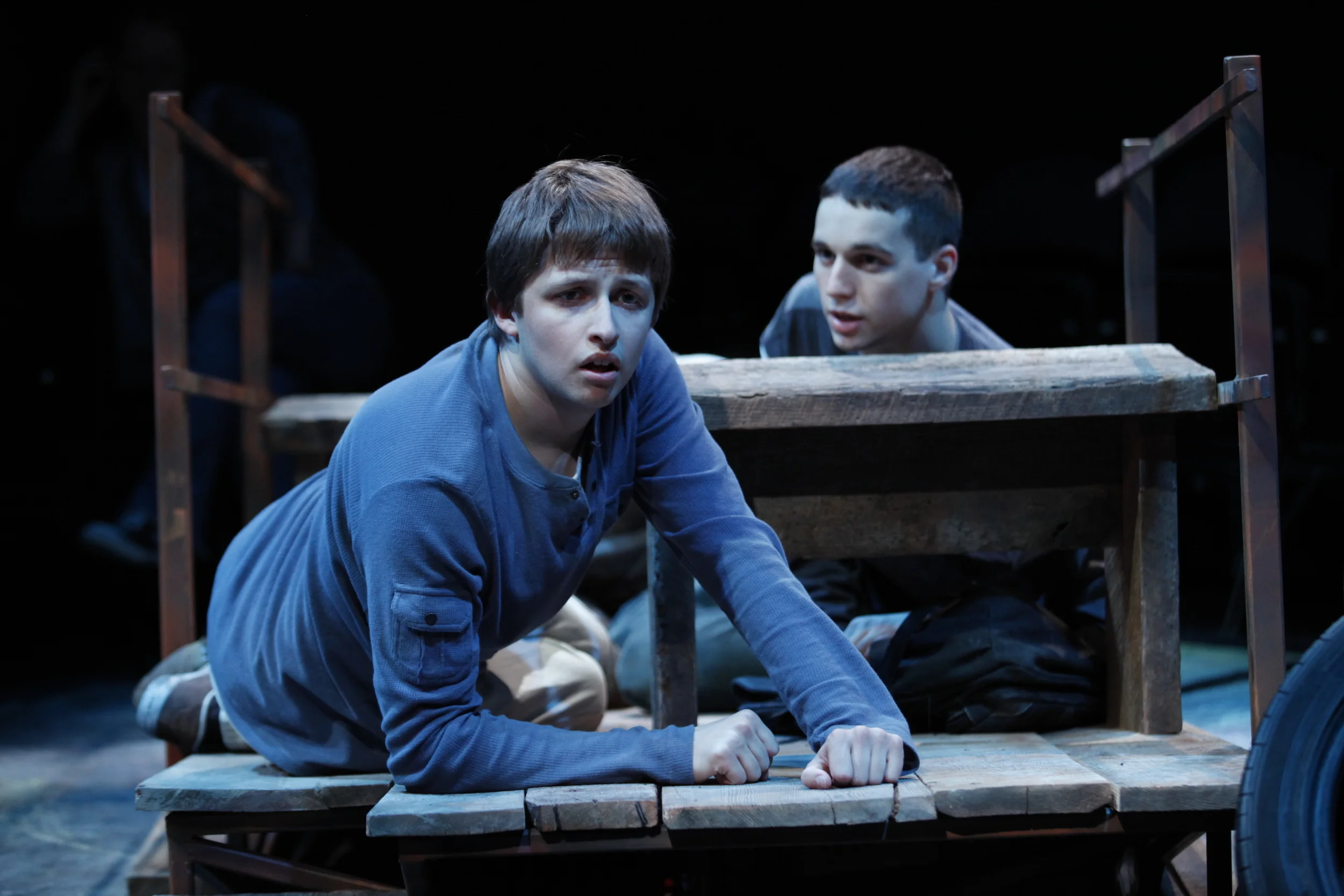 Will Roland and Bryan Fitzgerald in the New York production of "The Bus." Photo Carol Rosegg
