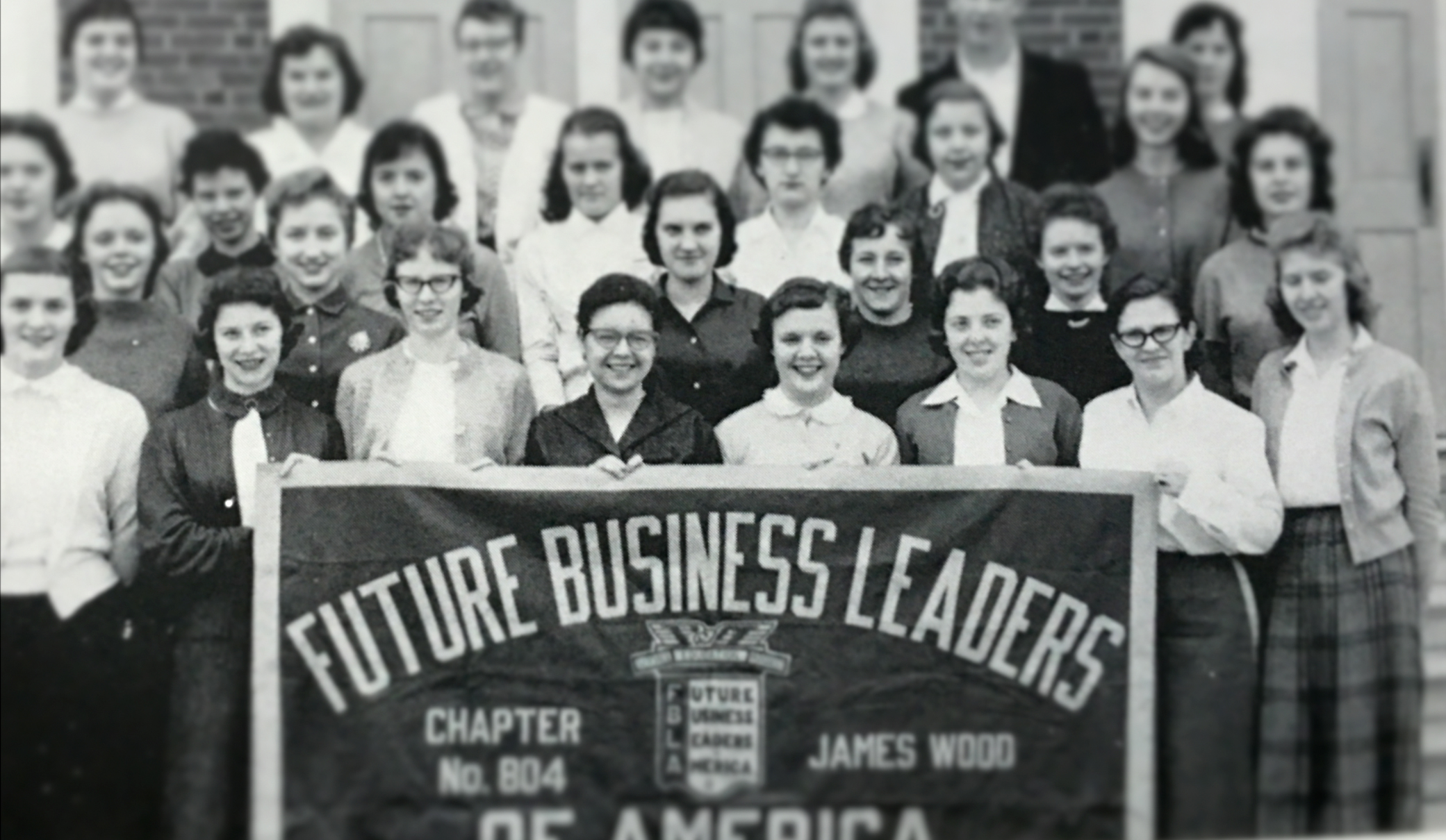 My mom, JoAnn Lantz, in the Future Business Leaders of America.