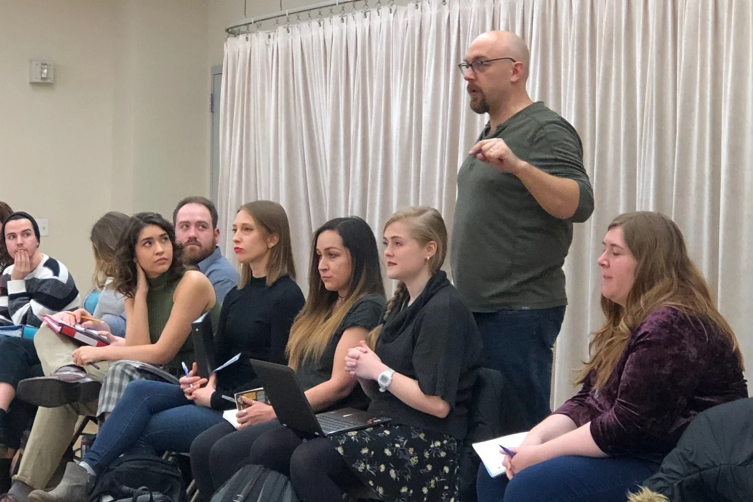 Students with Alexander Gemignani.