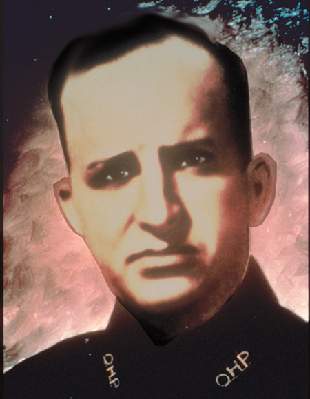 Trooper James Long July 12, 1941 Long joined the OHP in 1942. Trooper Long had worked at Patrol Headquarters until approximately 1:30 a.m. on July 12, 1942. As Long passed a park at Northwest 22nd and Broadway in Oklahoma City, he heard screams from an eighteen year old girl who was being beaten by a man who had followed and attacked her. When Long went to her aid, the attacker fired four shots with one striking Long in the chest. The murderer has never been apprehended.