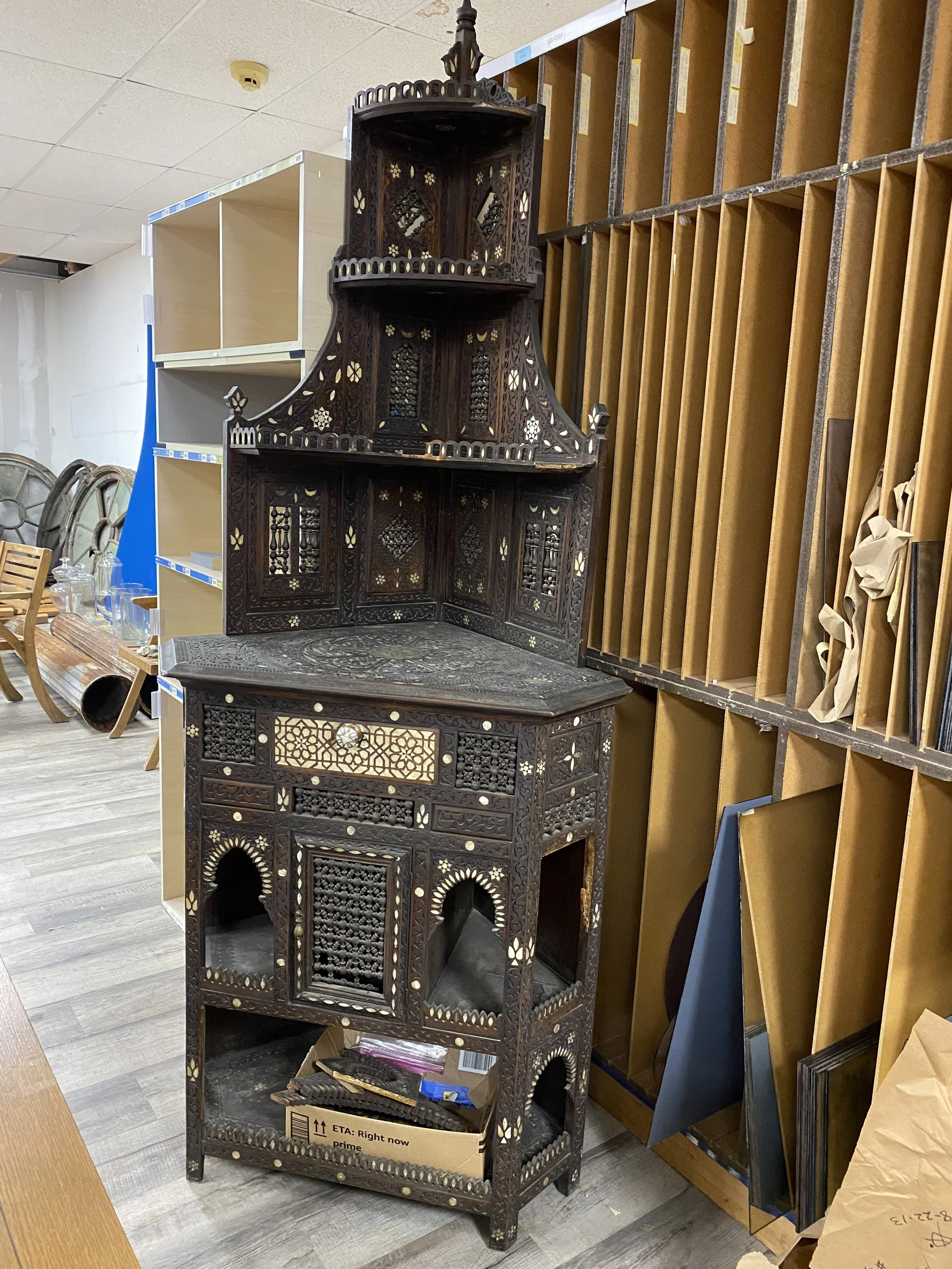 Moorish Corner Cabinet