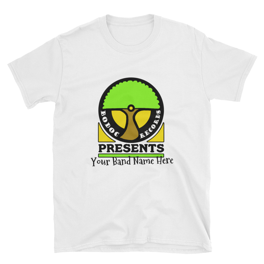 BoDoc Records Presents: Your Band Name Here (Crooked) Short Sleeve Unisex T-Shirt