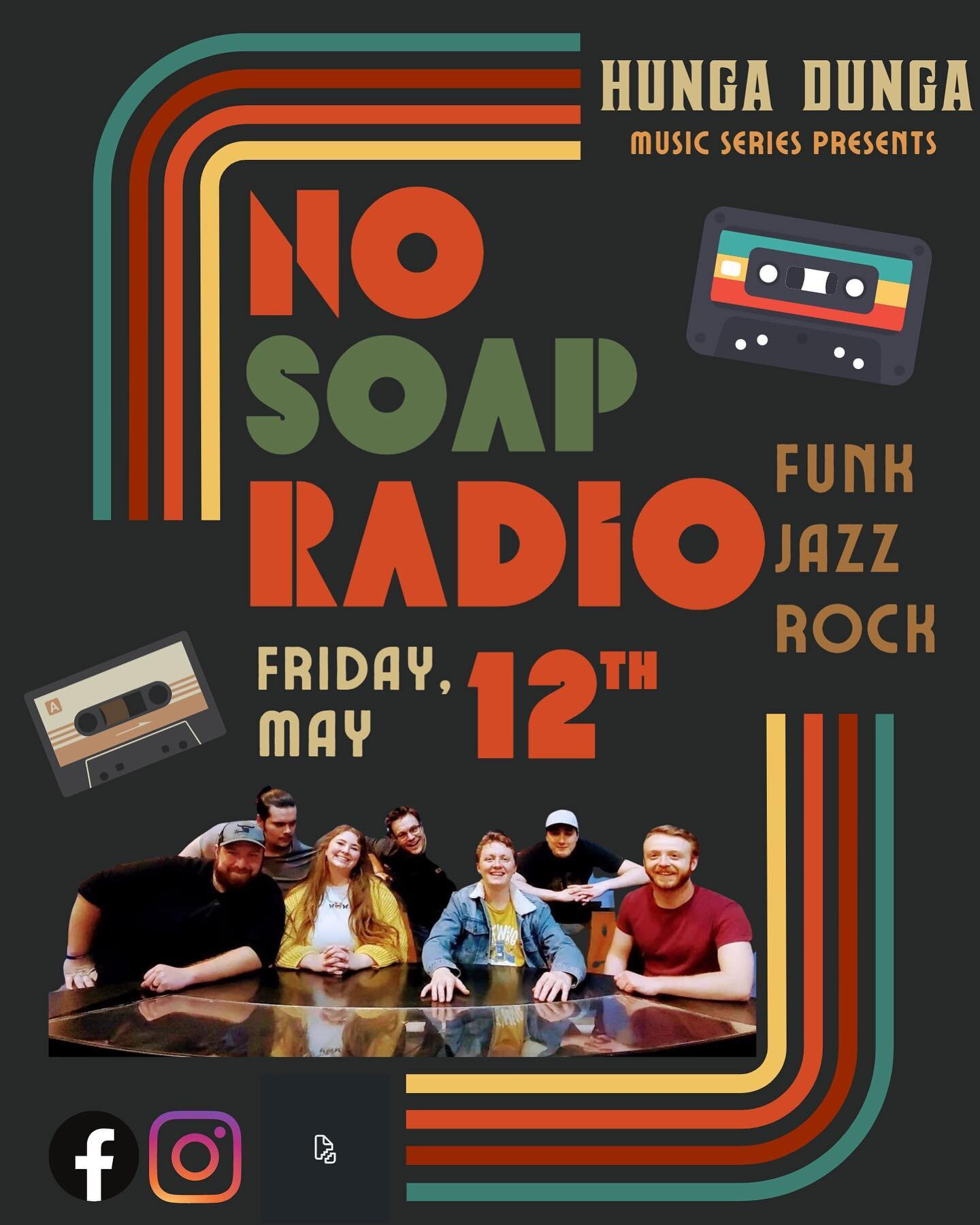 This Friday, May 12th we are celebrating warm weather and the end of the school year! The amazing @nosoapradio22 is bringing the jams, music starts at 7pm!