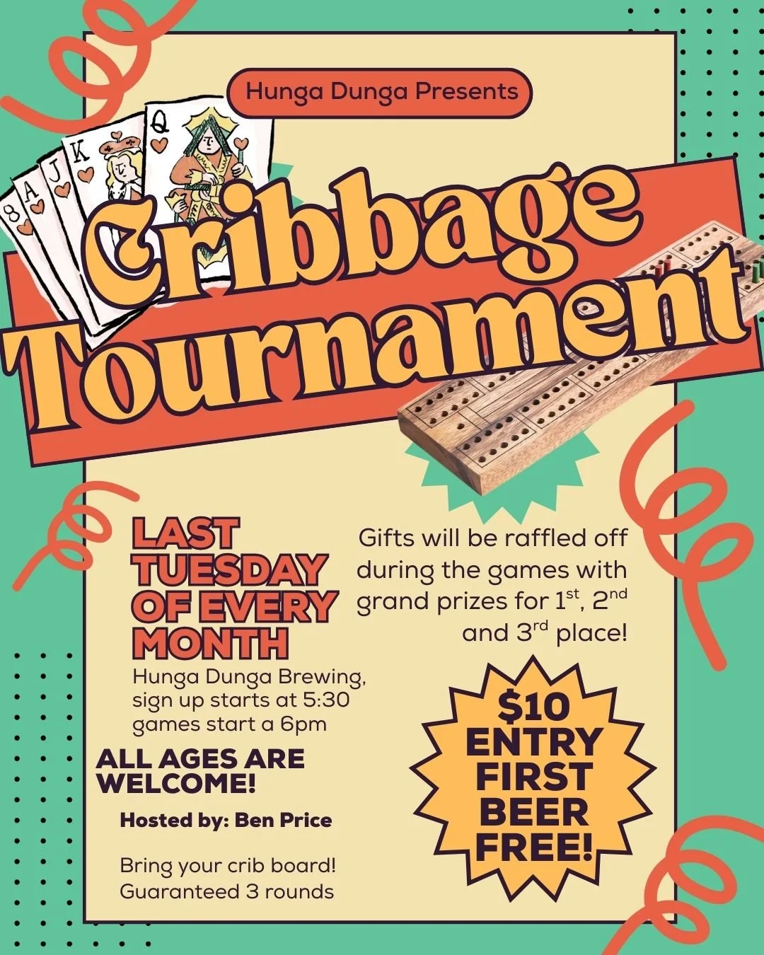 Last week of February!
Tuesday we have our monthly cribbage tournament! $10 buy in includes your first beer or seltzer with raffles throughout the night and grand prizes at the end!
Wednesday is Trivia night starting at 6pm!
FRIDAY NIGHT THE INTENTIO