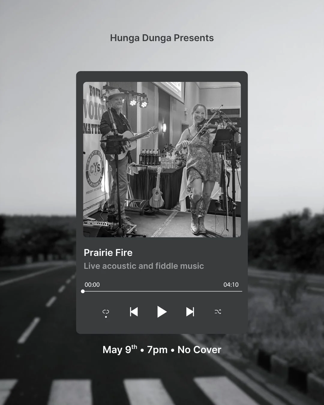 Welcome to summer! 🌞
This week at Hunga:
Tuesday- Live music by Angel Urrea starting at 6pm
Wednesday- Trivia starting at 6pm
Friday- Live music by GAEA at 7pm
Saturday- Live music by Prairie Fire at 7pm