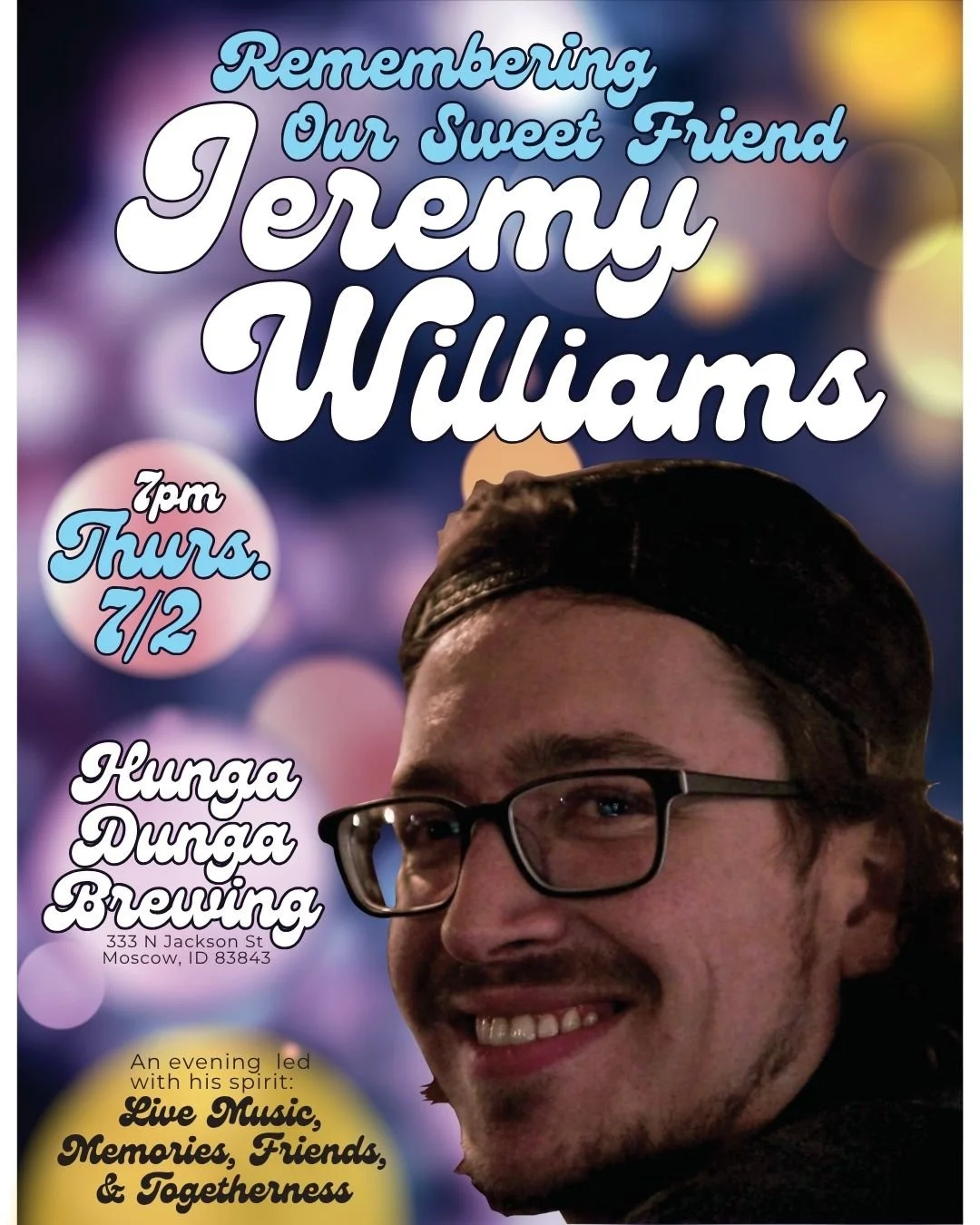 It comes with a heavy heart but uplifted spirits as friends and family are here to announce the celebration of life for Jeremy Williams.
He had been on the Rendezvous board for over a decade and made many a friend and connection here within our littl
