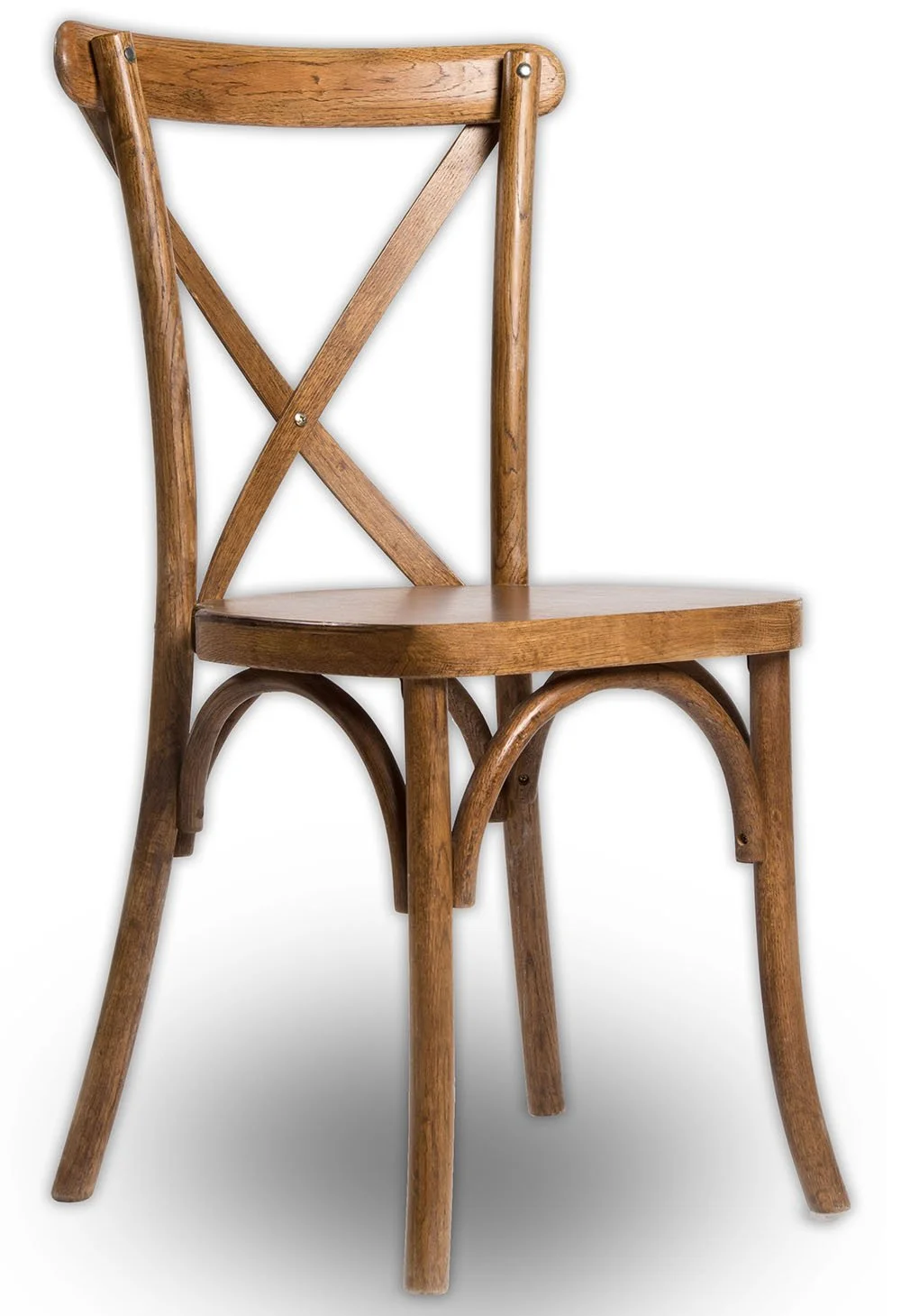 Antique Walnut Crossback Chair Wood Crossback Chair — BTC