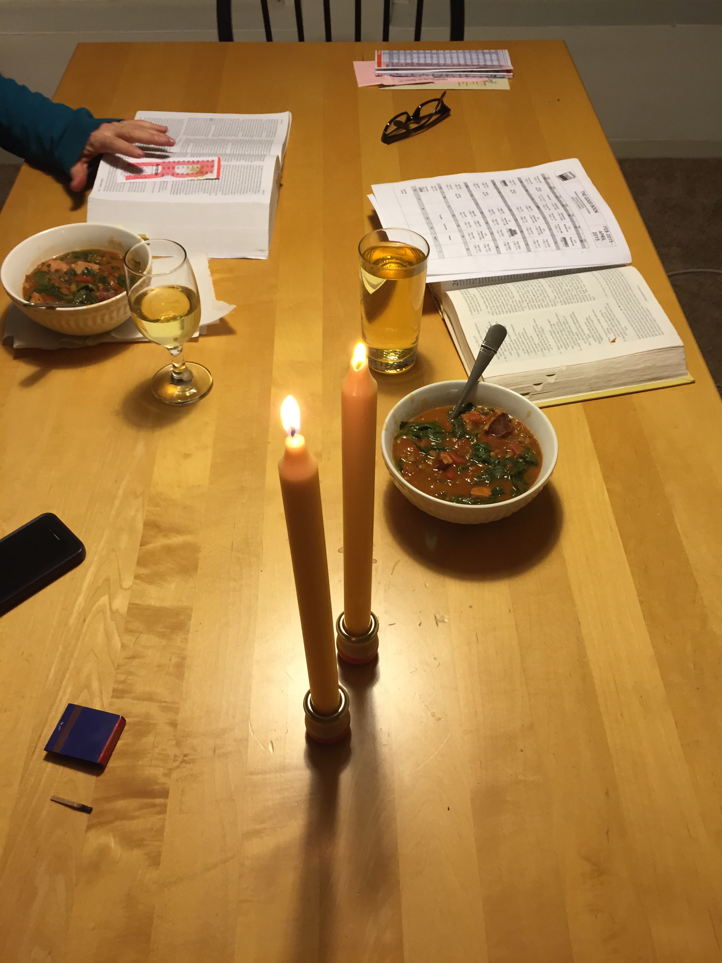  Just a little bible and lentil soup. 