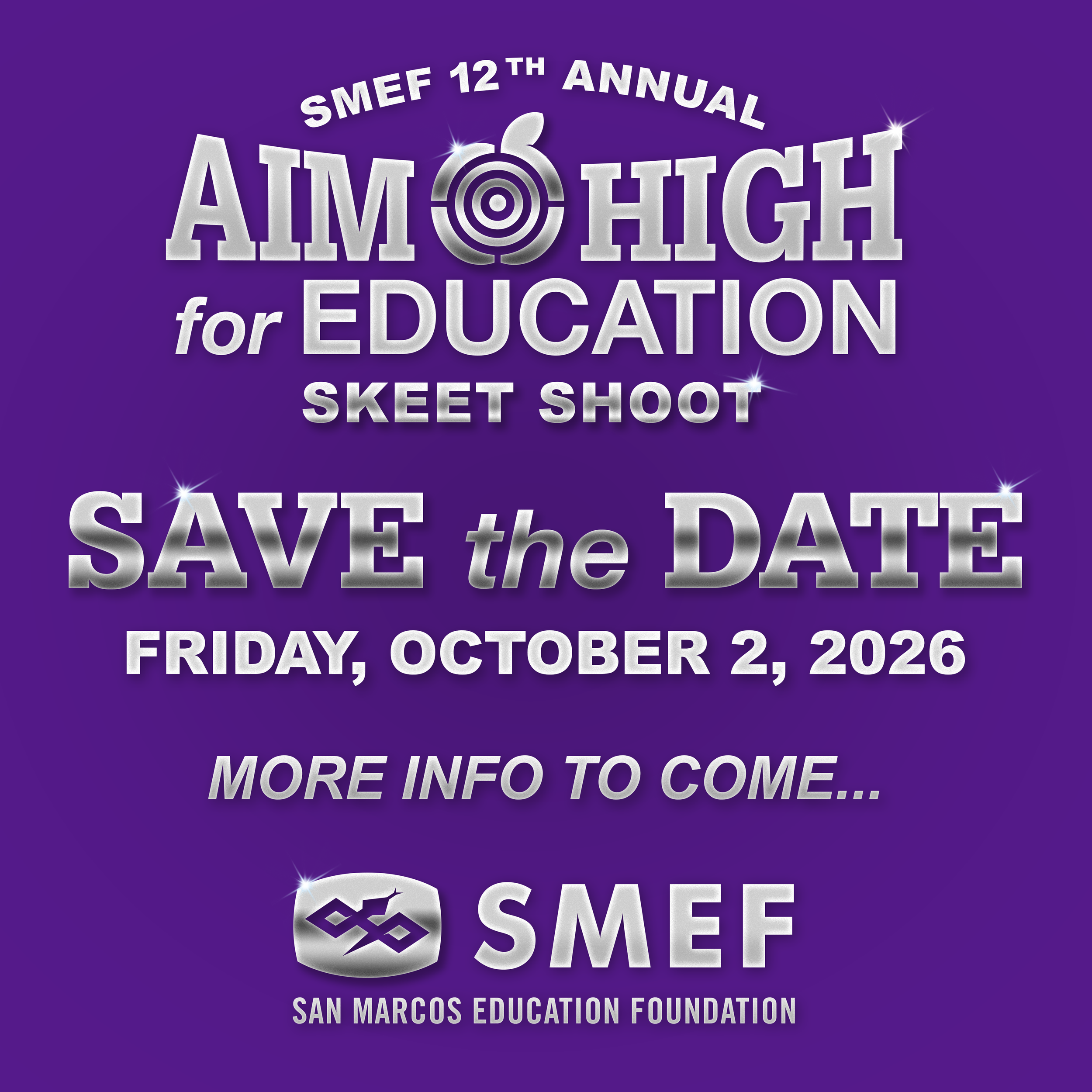 Aim High for Education Save the Date