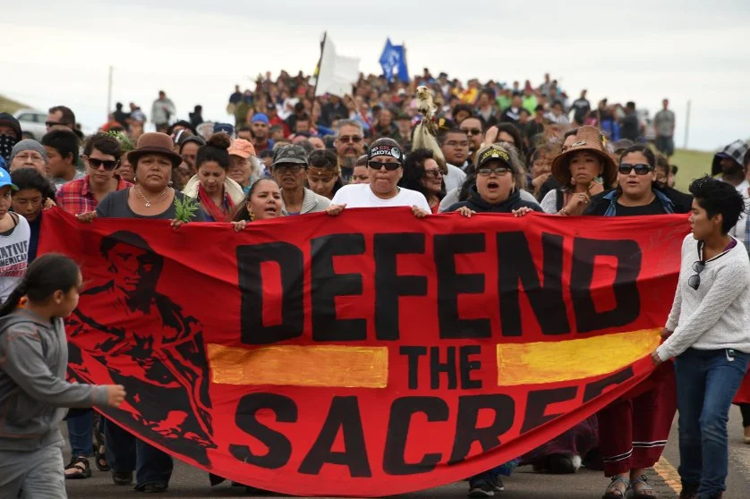 Standing Rock Sioux Tribe protest the Dakota Access Pipeline. Robyn Beck—AFP/Getty Images via Time Magaize