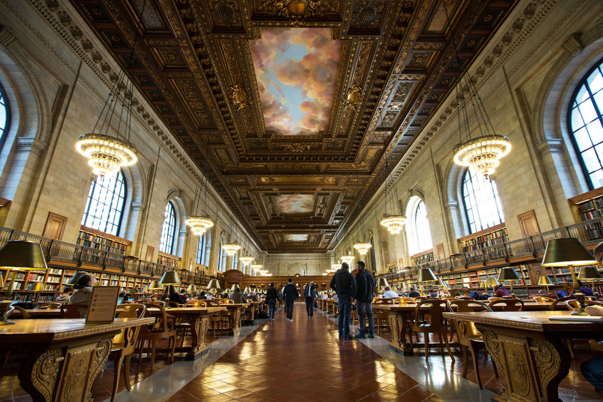 The Rose Reading Room in the New York Public Library. Photo: Drew Angerer/Getty via The New Yorker.