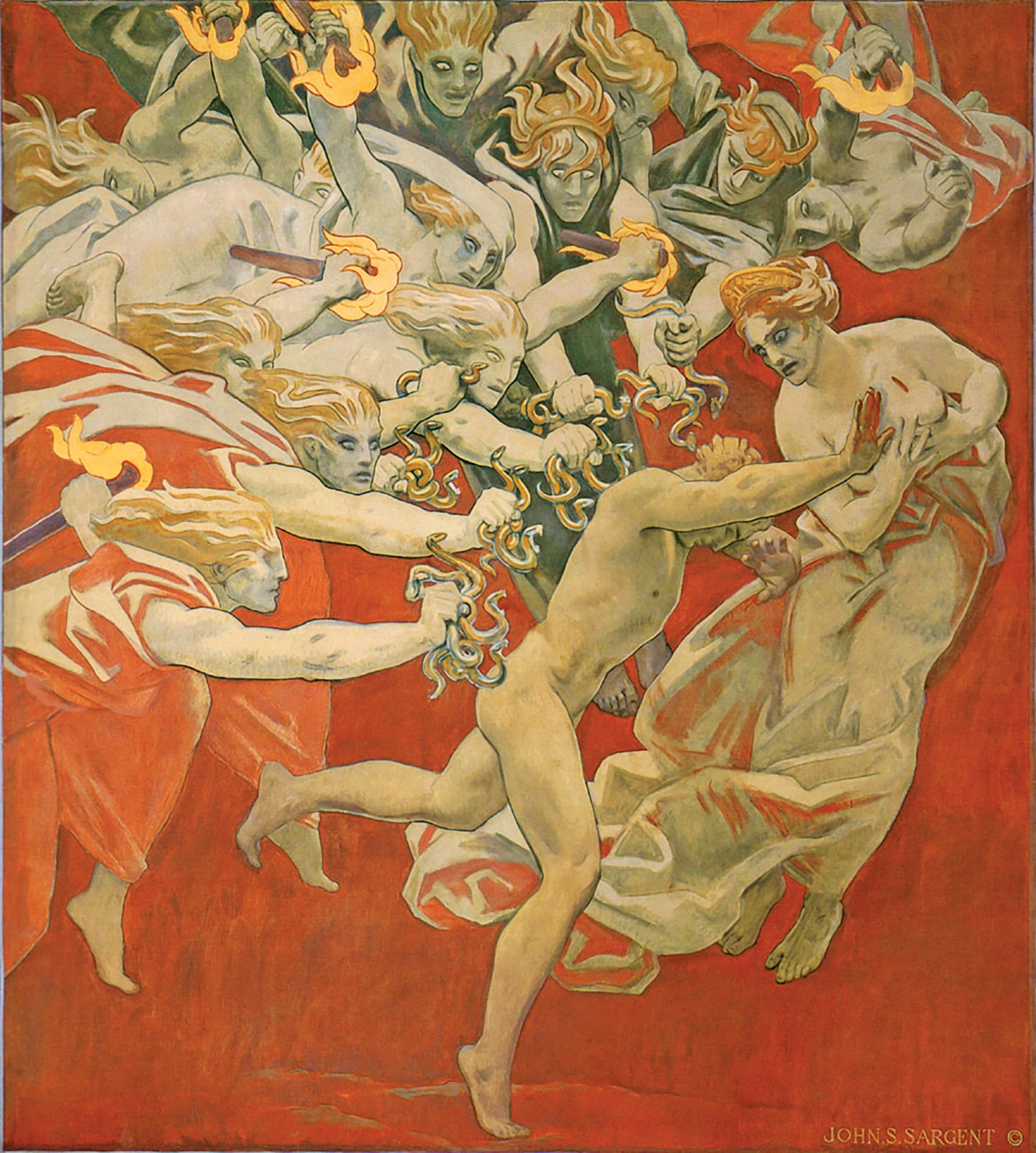  John Singer Sargent, Orestes Pursued by the Furies , 1921 via The Museum of Fine Arts Boston