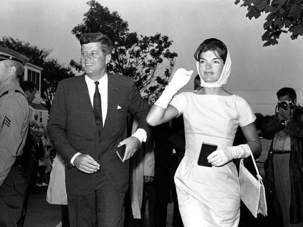 Jacqueline Kennedy with John F. Kennedy in 1961 AP Photo/WS