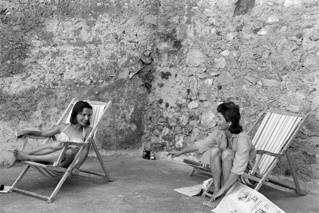 Lee and Jackie in Ravello, Italy by Benno Graziani, 1962