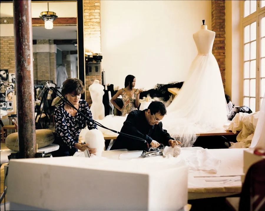 In his atelier. Photographer unknown.