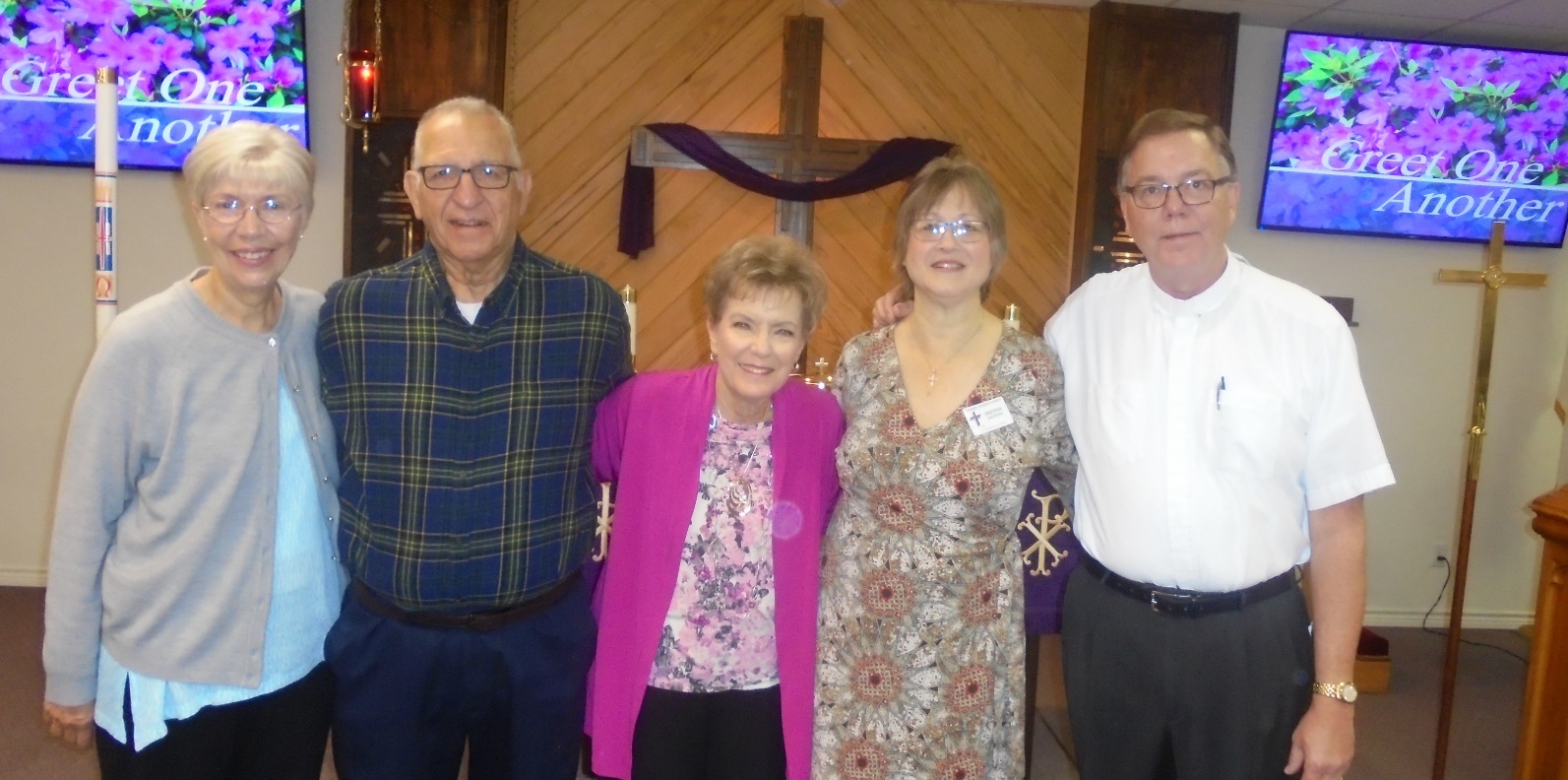 Our Stephen Minstry Team at Genesis. Carol Carlos, Joe Carlos, Carol Doyal, Brenda Rienstra and Pastor Trey Rienstra.