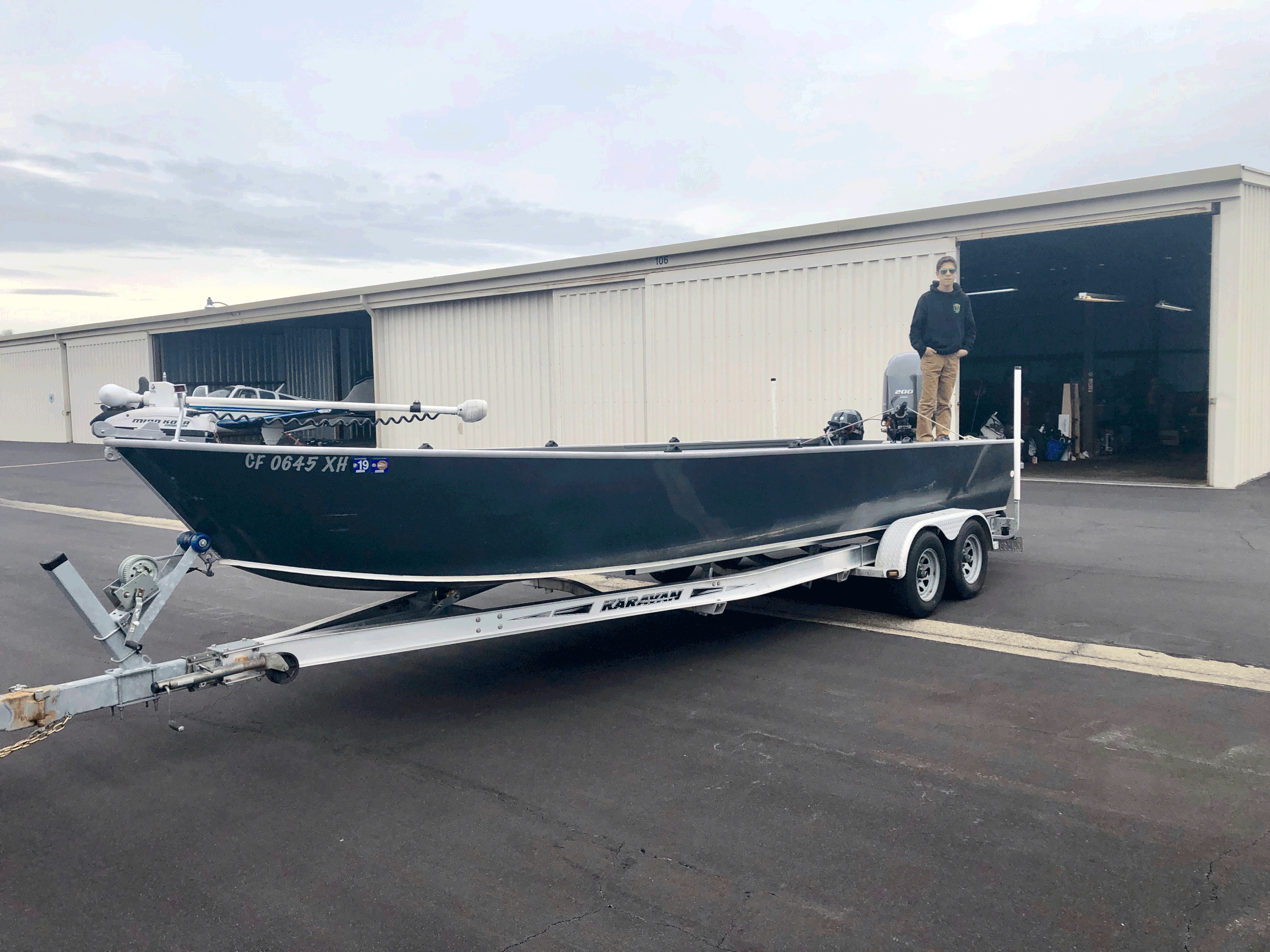 Our 25’ jet sled ready for action!