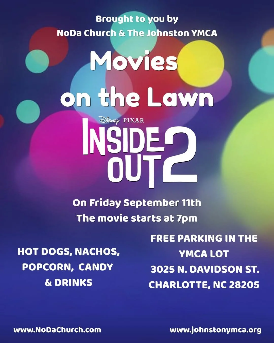 Movies on the Lawn 2026 Series - Inside Out 2