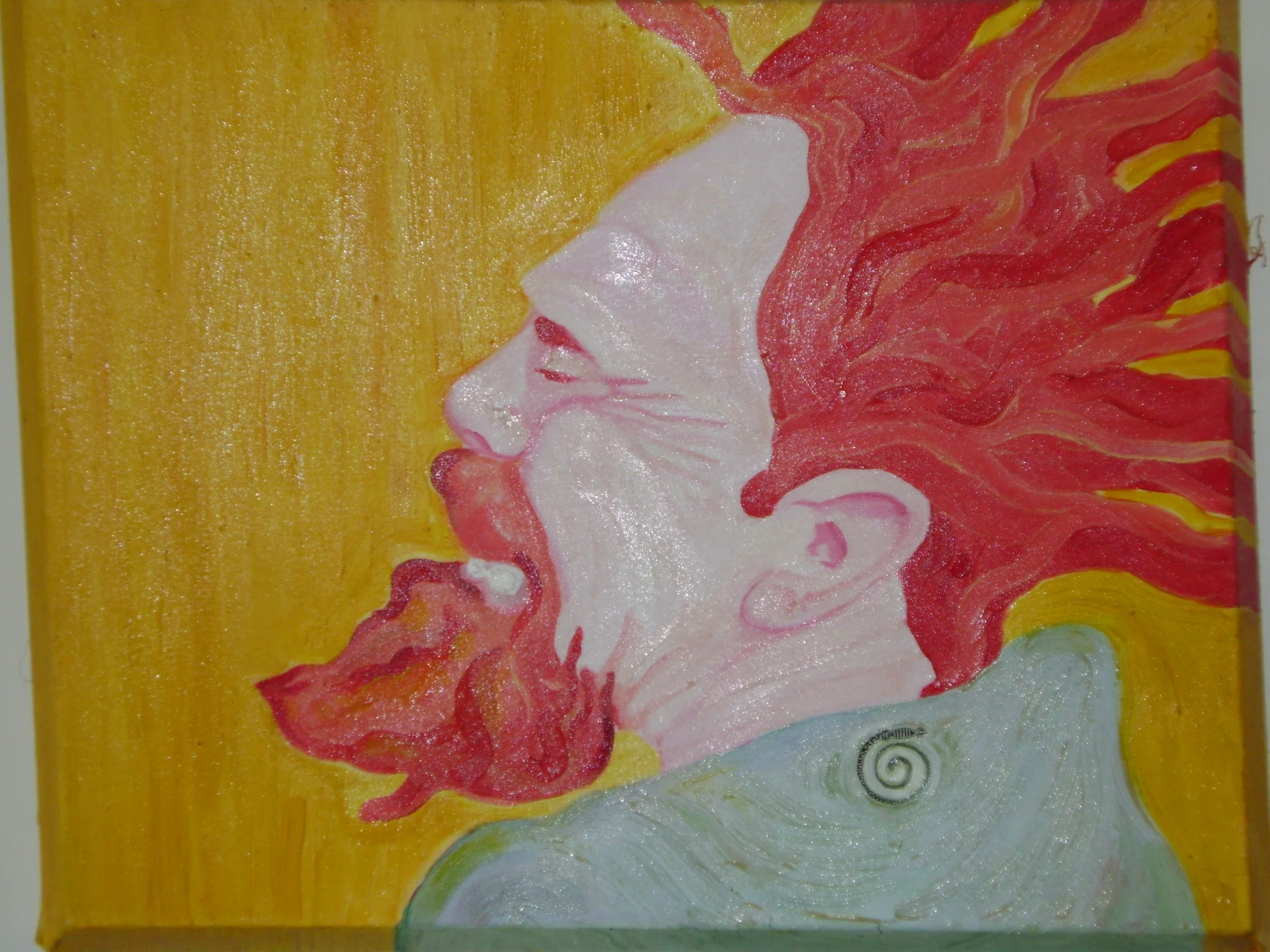 Portrait of Flash with Red Hair