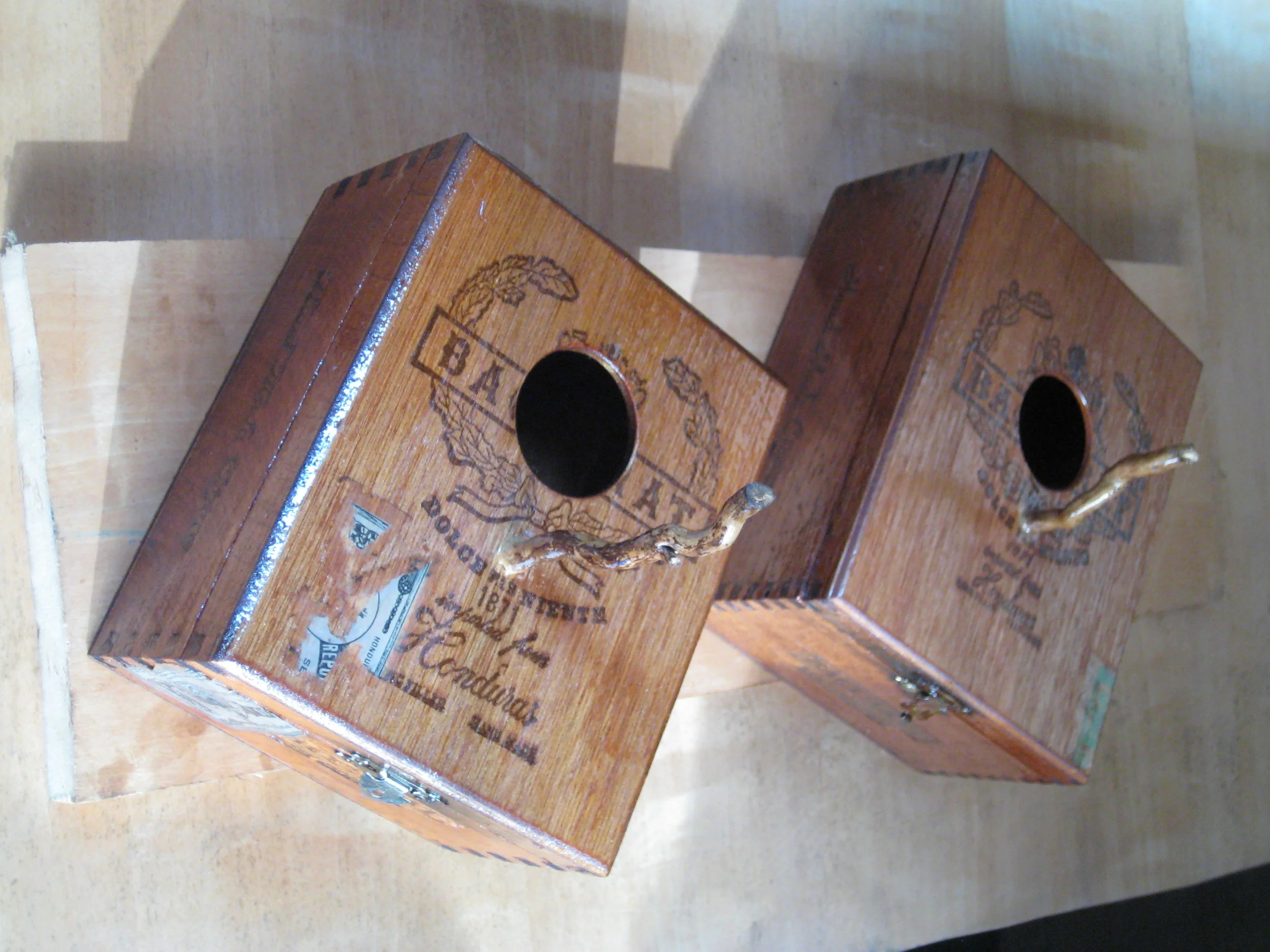 Cigar Box Birdhouses
