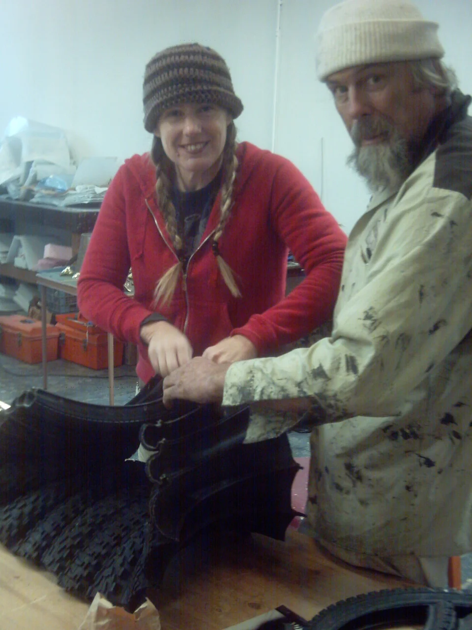 Dana Albany & Flash working on "Tired Black Dress"