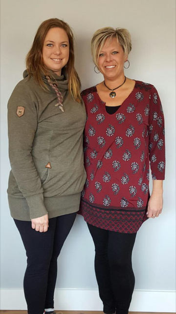 Left, Adrienne Ivey. Right, Sheila Keisig