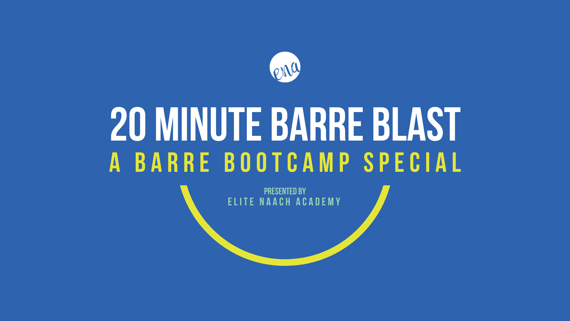 20 Minute Barre Blast