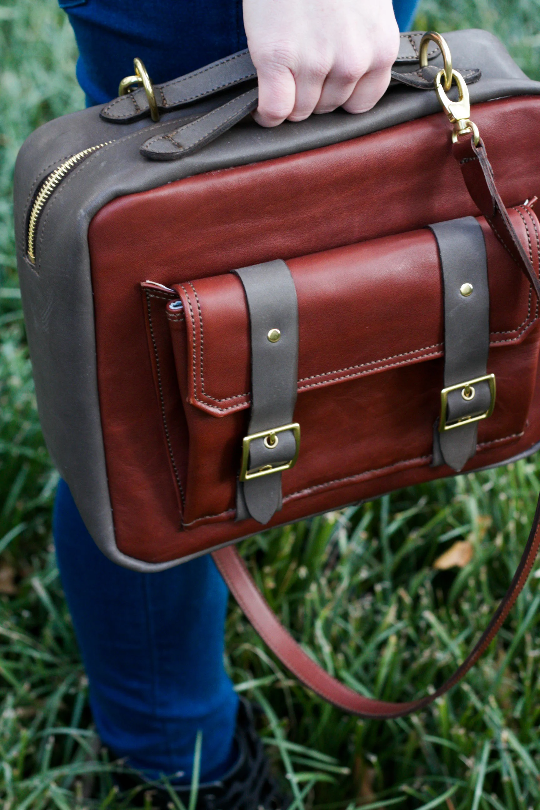 Messenger Style Leather Purse