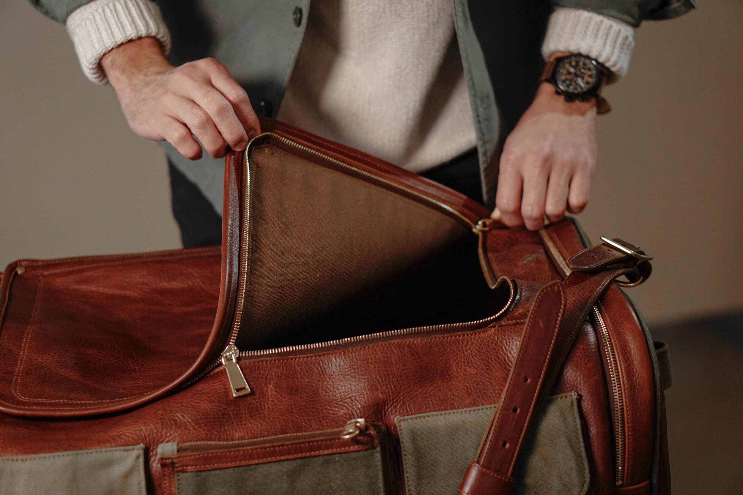 The Bourdain Leather Duffle Bag