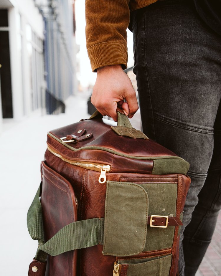 The Bourdain leather duffel bag, handmade leather duffel bag — Blackburn  Goods