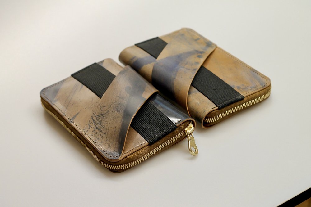 Chloe Handwoven Leather Clutch Wallet