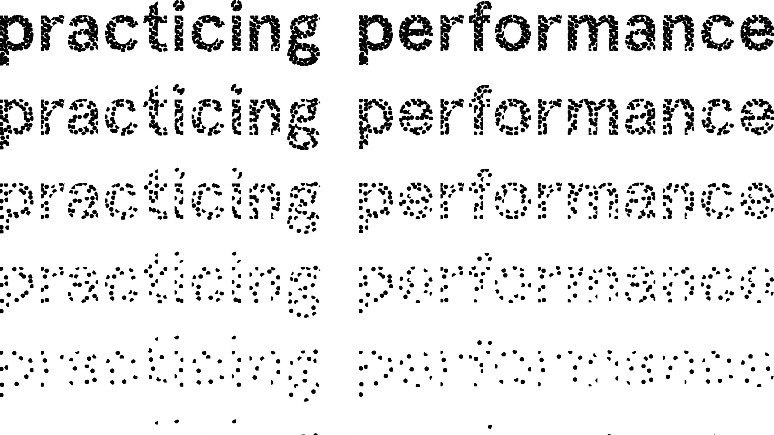 Practicing Performance