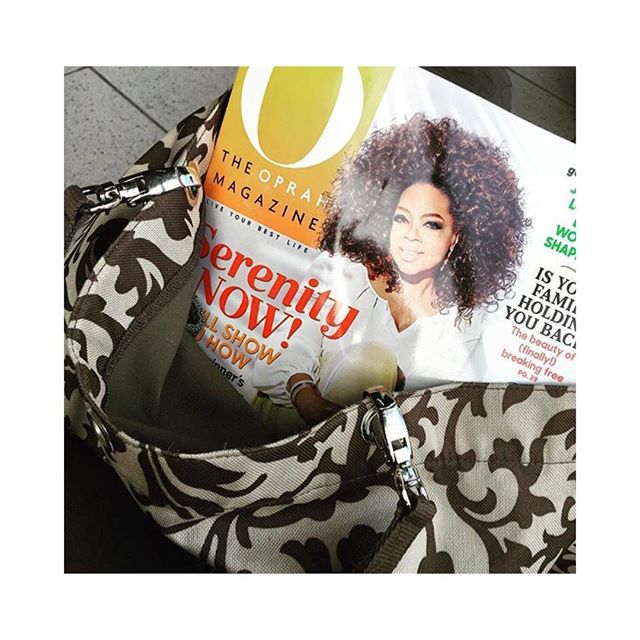 #Repost from @travelsofayogi ------------------------------------------
What did I pick up at the airport in Amsterdam for my long flight home?  That's right!  The latest issue of @oprahmagazine of course!  Why?  Let's see...there is a HUGE section o