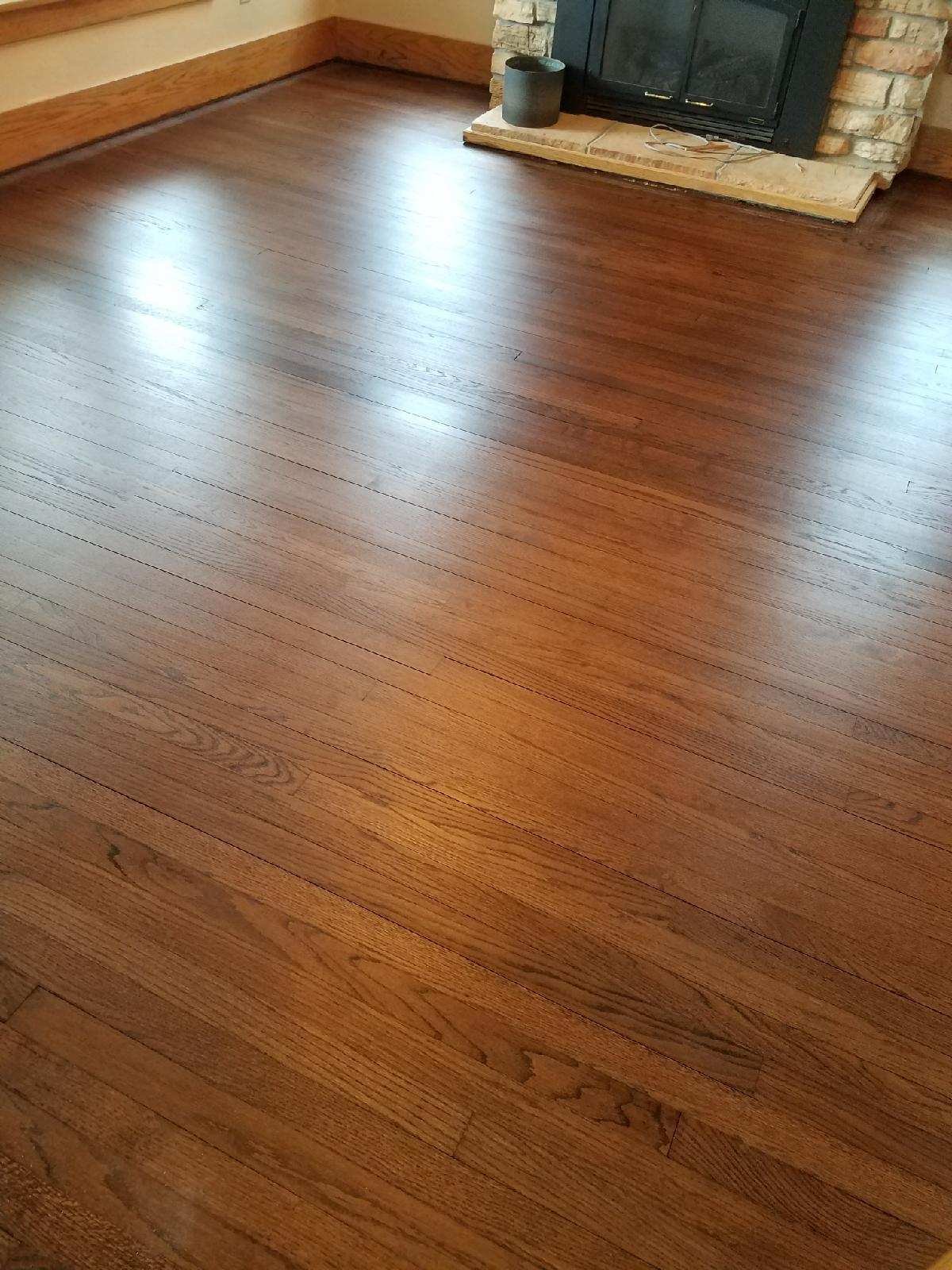 Oak with dark stain