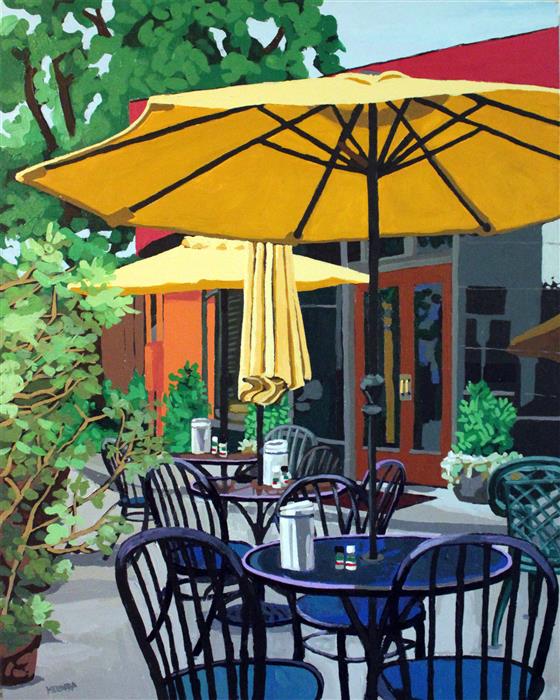 Empire Cafe (30x24) by Melinda Patrick, acrylic painting