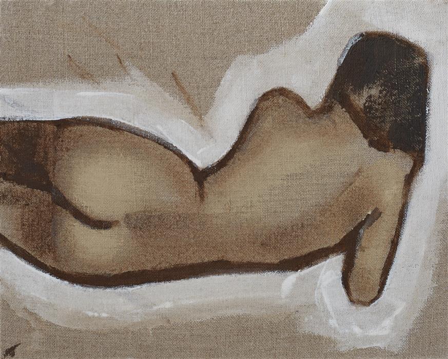 Back Study (8x10) by Wren Meyers, acrylic painting