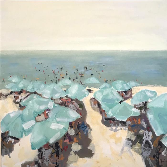 Mediterranean Mosaic (36x36) by Patricia Fabian, oil painting