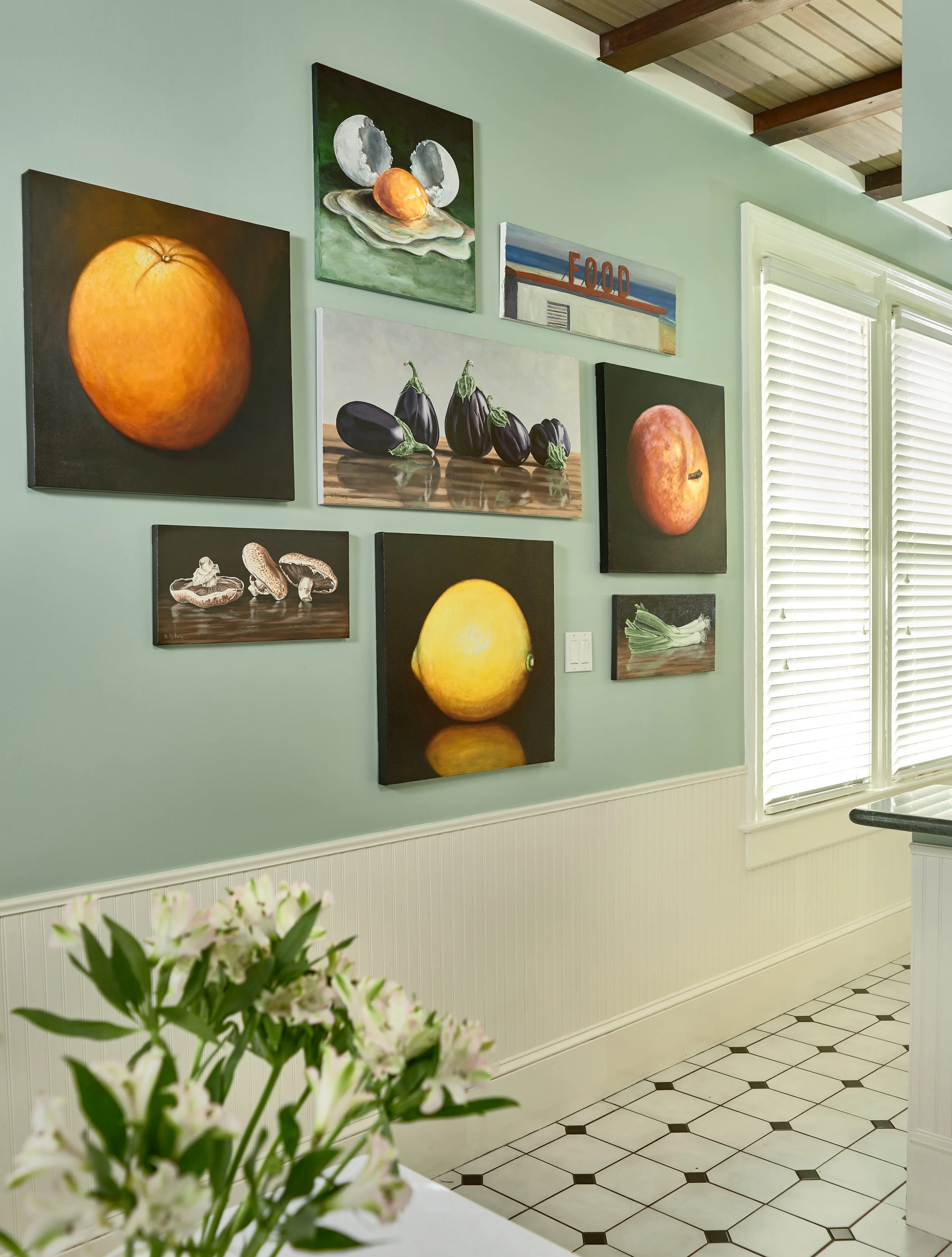 C.H.'s gallery wall.
